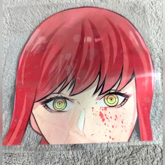 Anime Chainsaw Man Glossy Vinyl Decal Peeker Sticker Makima 6x6 - Picture 1 of 4